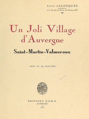 cover image of Un joli village d'Auvergne